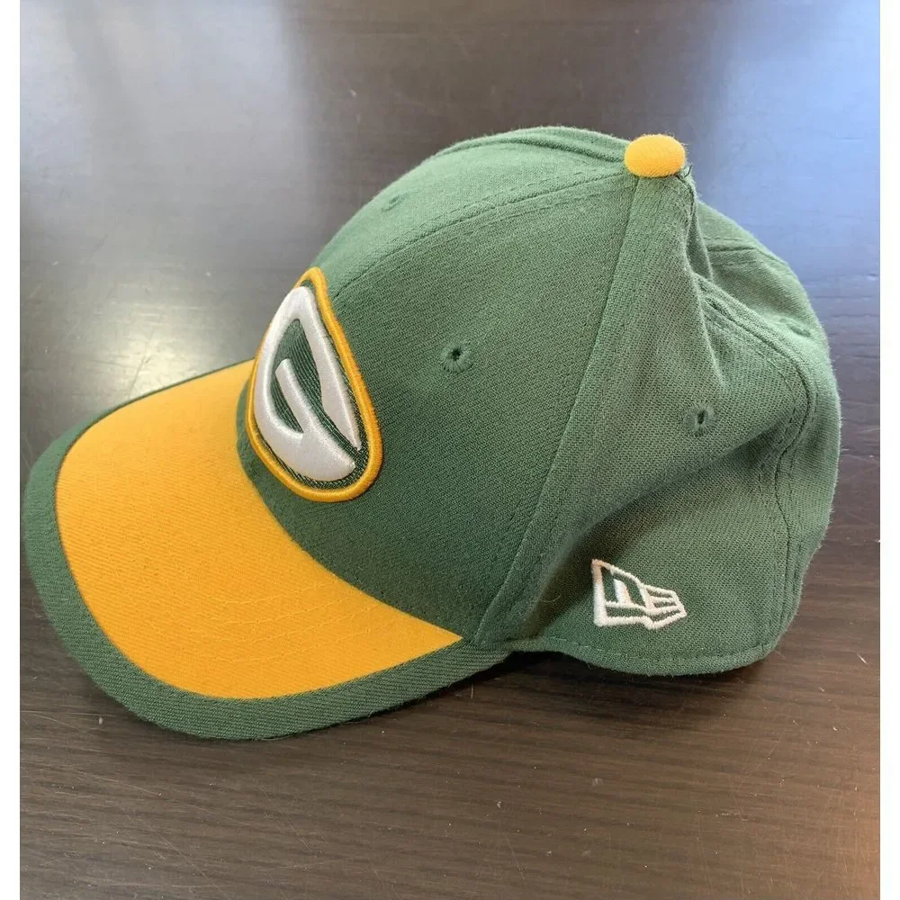 Green Bay Packers Ball Cap Hat Child Youth Size New‎ Era NFL 39Thirty Fitted